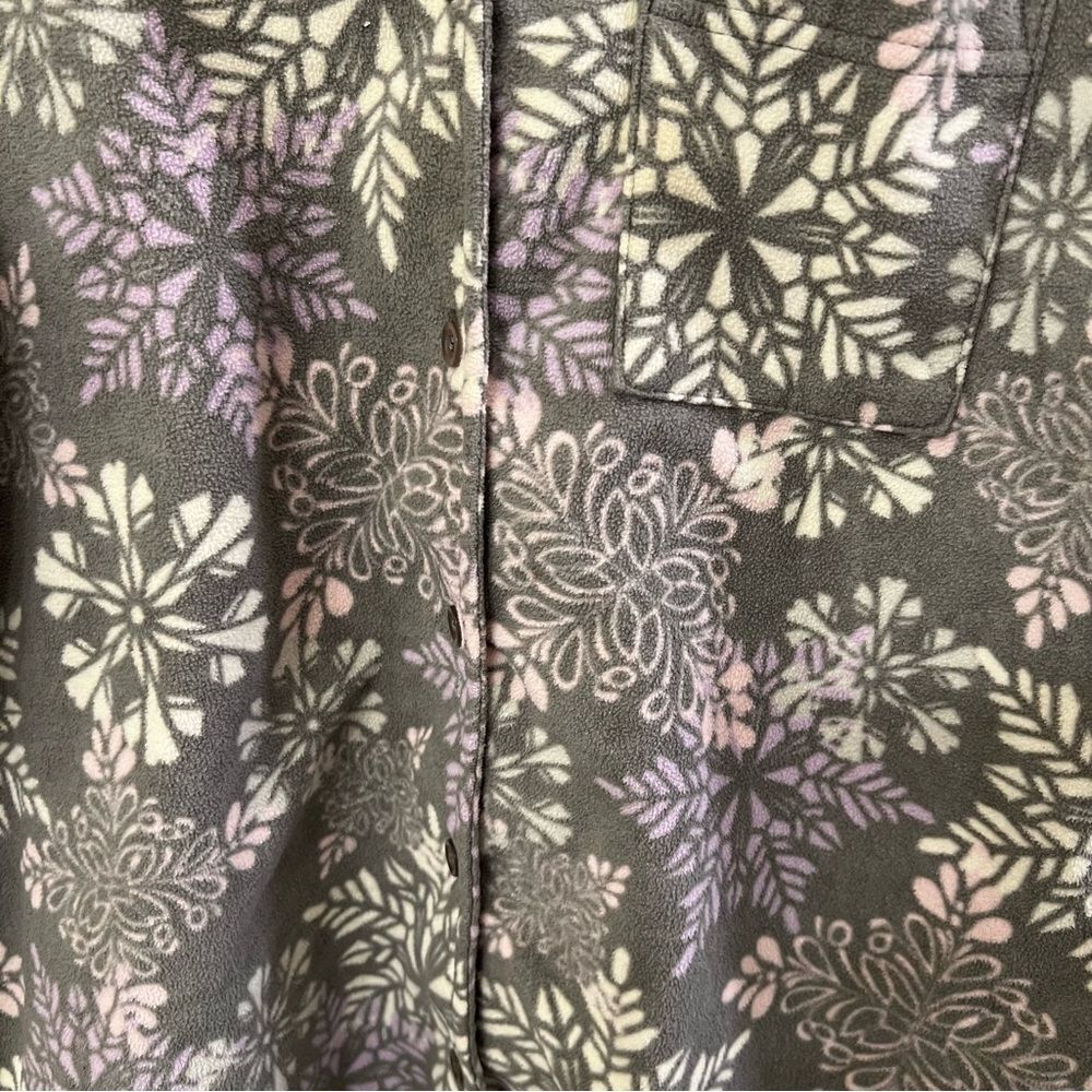 Pink Snowflake Patterned Jacket (Size Small) - Picture 3 of 4